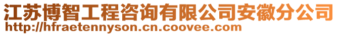 江蘇博智工程咨詢有限公司安徽分公司