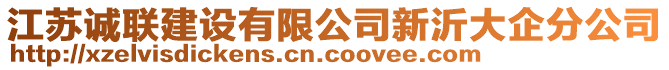 江蘇誠(chéng)聯(lián)建設(shè)有限公司新沂大企分公司