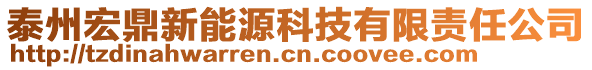 泰州宏鼎新能源科技有限責(zé)任公司