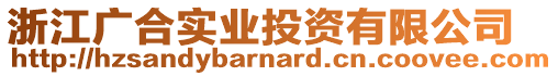 浙江廣合實(shí)業(yè)投資有限公司