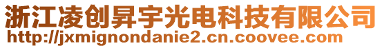 浙江凌創(chuàng)昇宇光電科技有限公司