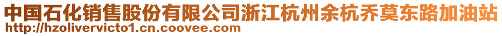 中國(guó)石化銷售股份有限公司浙江杭州余杭喬莫東路加油站