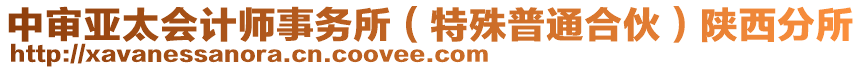 中審亞太會計師事務所（特殊普通合伙）陜西分所