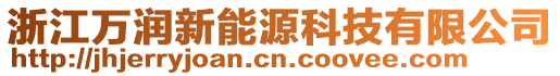 浙江萬潤新能源科技有限公司