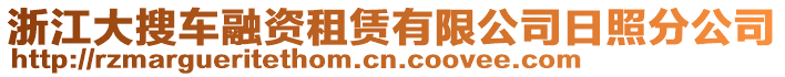 浙江大搜車融資租賃有限公司日照分公司