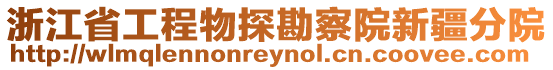 浙江省工程物探勘察院新疆分院