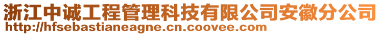 浙江中誠(chéng)工程管理科技有限公司安徽分公司