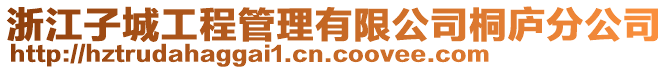 浙江子城工程管理有限公司桐廬分公司