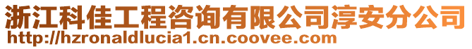 浙江科佳工程咨詢有限公司淳安分公司