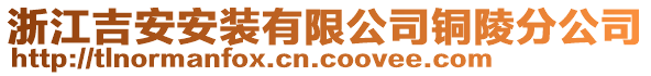 浙江吉安安裝有限公司銅陵分公司