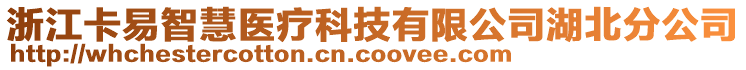 浙江卡易智慧醫(yī)療科技有限公司湖北分公司