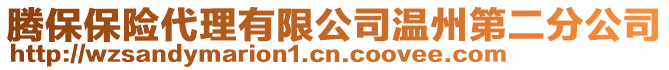騰保保險代理有限公司溫州第二分公司