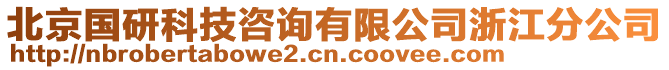北京國研科技咨詢有限公司浙江分公司