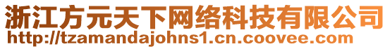 浙江方元天下網(wǎng)絡(luò)科技有限公司