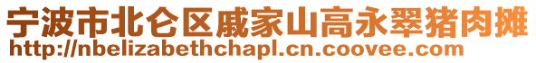 寧波市北侖區(qū)戚家山高永翠豬肉攤