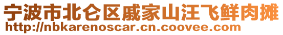 寧波市北侖區(qū)戚家山汪飛鮮肉攤