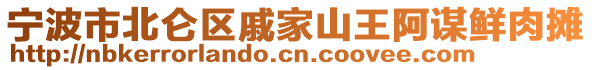 寧波市北侖區(qū)戚家山王阿謀鮮肉攤