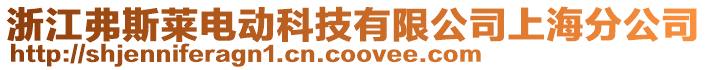 浙江弗斯萊電動科技有限公司上海分公司