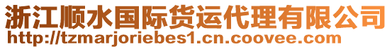 浙江順?biāo)畤?guó)際貨運(yùn)代理有限公司