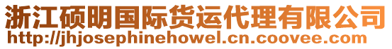 浙江碩明國際貨運(yùn)代理有限公司