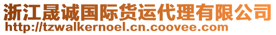 浙江晟誠國際貨運代理有限公司