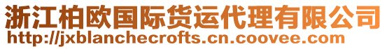 浙江柏歐國際貨運代理有限公司