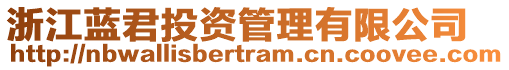 浙江藍(lán)君投資管理有限公司