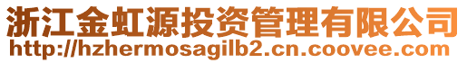 浙江金虹源投資管理有限公司