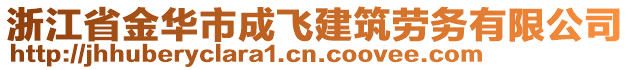 浙江省金華市成飛建筑勞務(wù)有限公司