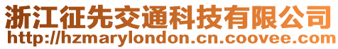 浙江征先交通科技有限公司