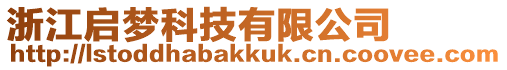 浙江啟夢科技有限公司