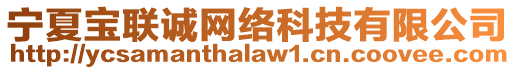 寧夏寶聯(lián)誠網(wǎng)絡(luò)科技有限公司