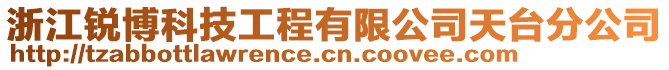 浙江銳博科技工程有限公司天臺分公司