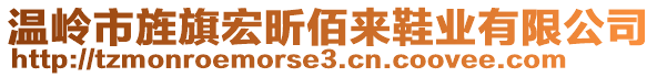 溫嶺市旌旗宏昕佰來鞋業(yè)有限公司