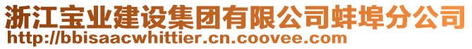 浙江寶業(yè)建設(shè)集團(tuán)有限公司蚌埠分公司