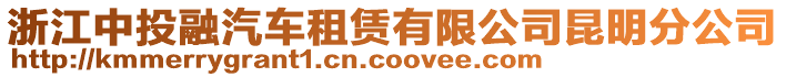 浙江中投融汽車租賃有限公司昆明分公司