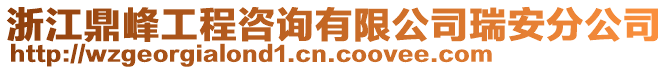 浙江鼎峰工程咨詢有限公司瑞安分公司