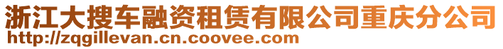 浙江大搜車融資租賃有限公司重慶分公司