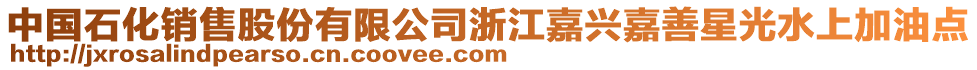 中國石化銷售股份有限公司浙江嘉興嘉善星光水上加油點