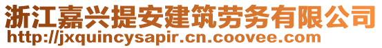 浙江嘉興提安建筑勞務(wù)有限公司