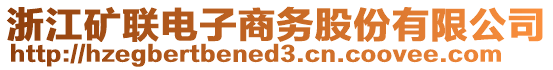 浙江礦聯(lián)電子商務(wù)股份有限公司