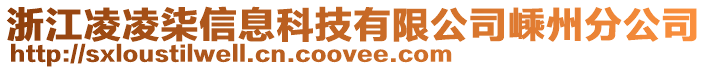 浙江凌凌柒信息科技有限公司嵊州分公司