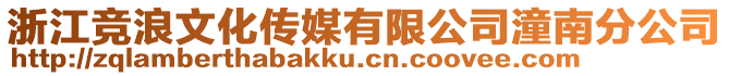 浙江競浪文化傳媒有限公司潼南分公司