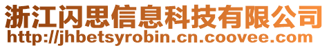 浙江閃思信息科技有限公司