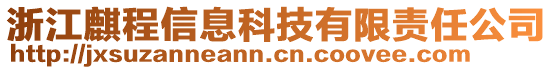 浙江麒程信息科技有限責任公司