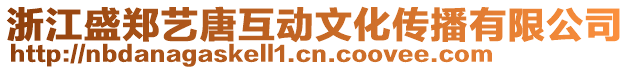 浙江盛鄭藝唐互動文化傳播有限公司