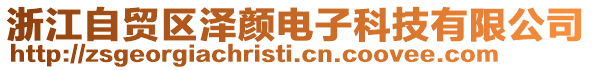 浙江自貿區澤顏電子科技有限公司