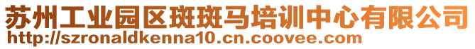 蘇州工業(yè)園區(qū)斑斑馬培訓(xùn)中心有限公司