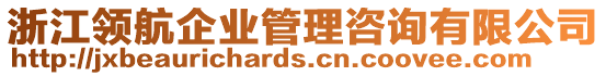 浙江領航企業管理咨詢有限公司