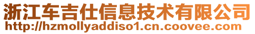 浙江車吉仕信息技術(shù)有限公司